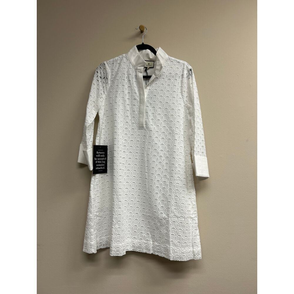 TUCKERNUCK White Eyelet Megan Dress Size S NWT Retail $208 Tuckernuck - Picture 4 of 6